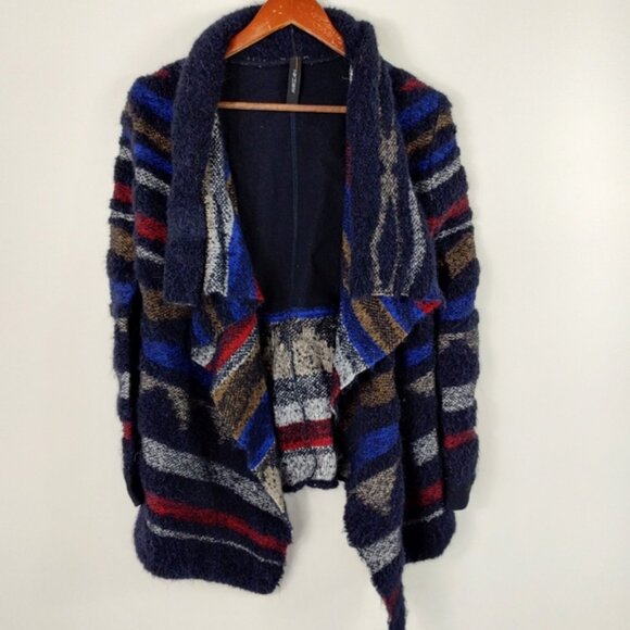 Marc Cain Boucle Blazer Size 4 (N2) Boho Colorful Alpaca Blend - Picture 1 of 11